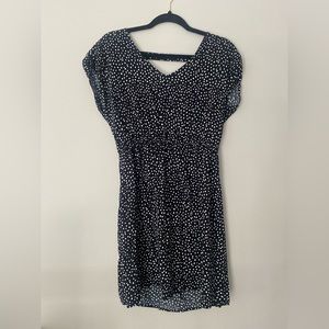 Pink Rose Polka Dot Mini Dress